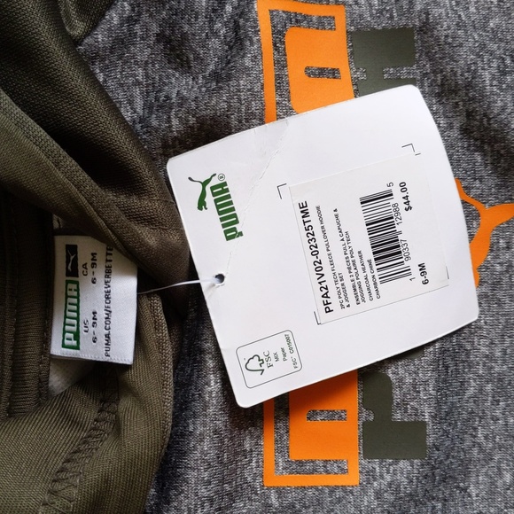 NEW puma logo hoodie sweatshirt 6-9 months baby - Picture 3 of 6